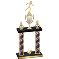 Double Flag USA Third Place Running Trophy
