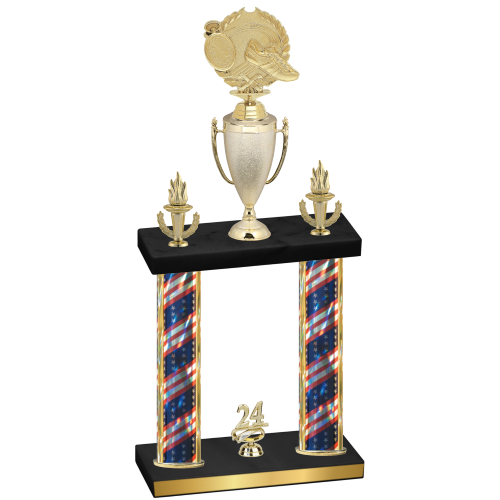 Double Flag USA Year Running Trophy