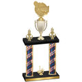 Double Flag USA First Place Tennis Trophy