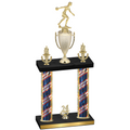 Double Flag USA Year Bowling Trophy