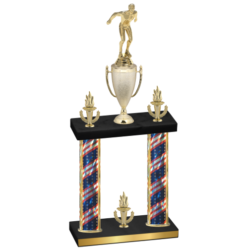 Double Flag USA Victory Swimming Trophy