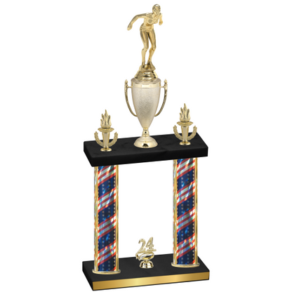 Double Flag USA Year Tennis Trophy