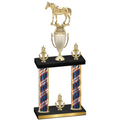 Double Flag USA Victory Horses Trophy