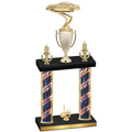 Double Flag USA First Place Cars Trophy