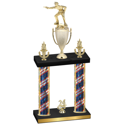 Double Flag USA Year Shooter Trophy