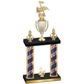 Double Flag USA Second Place Music Trophy