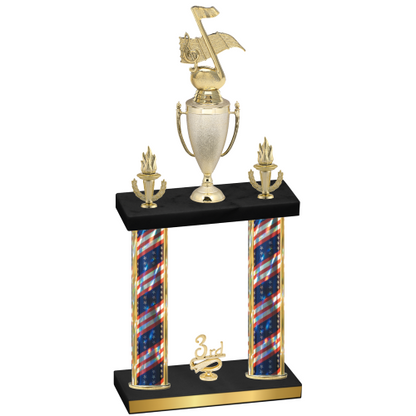 Double Flag USA Third Place Music Trophy