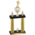 Double Gold Carbon Fiber Year Rugby Trophy