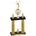 Double Gold Carbon Fiber Victory Tennis Trophy