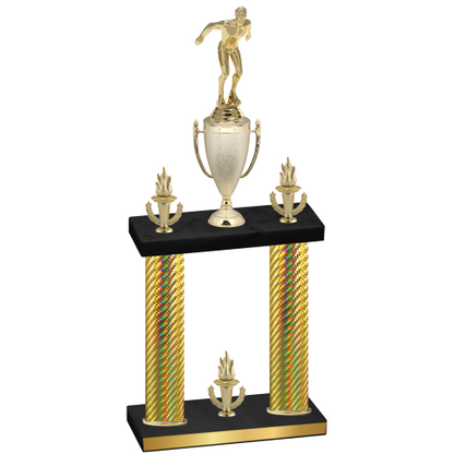 Double Gold Carbon Fiber Victory Swimming Trophy