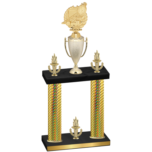 Double Gold Carbon Fiber Victory Swimming Trophy