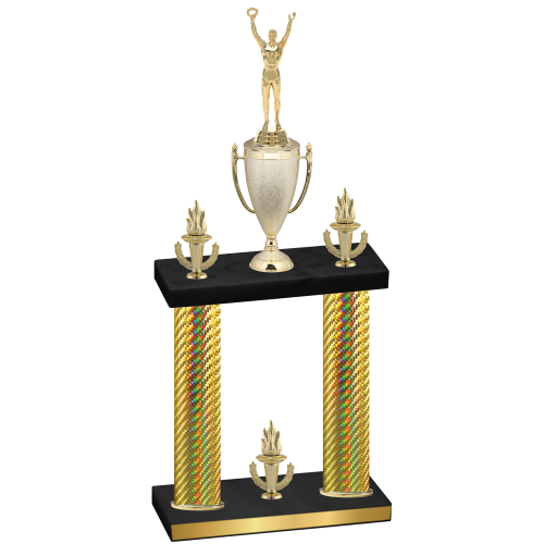 Double Gold Carbon Fiber Victory Victory Trophy