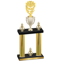 Double Gold Carbon Fiber Victory Pickleball Trophy