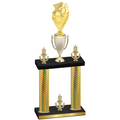 Double Gold Carbon Fiber Victory Pickleball Trophy