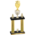 Double Gold Carbon Fiber Year Pickleball Trophy