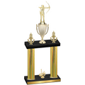 Double Gold Carbon Fiber First Place Archery Trophy