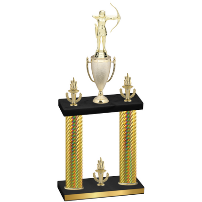 Double Gold Carbon Fiber Victory Archery Trophy
