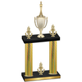 Double Gold Carbon Fiber Victory Chess Trophy