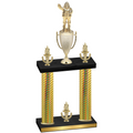 Double Gold Carbon Fiber Victory Holiday Trophy
