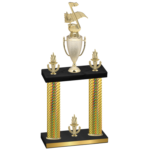 Double Gold Carbon Fiber Victory Music Trophy
