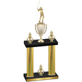 Double Gold Carbon Fiber Victory Golf Trophy