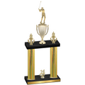 Double Gold Carbon Fiber Year Golf Trophy