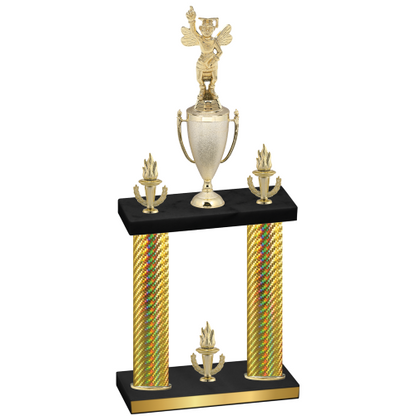 Double Gold Carbon Fiber Victory Academics Trophy
