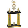 Double Gold Carbon Fiber Year Academics Trophy