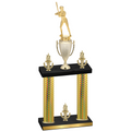 Double Gold Carbon Fiber Victory Softball Trophy