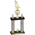 Double Silver Glacier Year Football Trophy