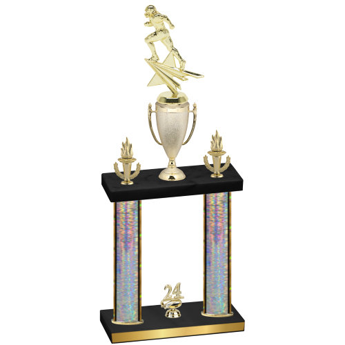 Double Silver Glacier Year Football Trophy