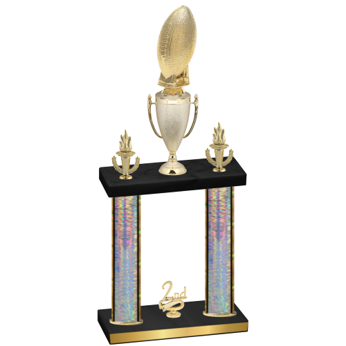 Double Silver Glacier Second Place Football Trophy