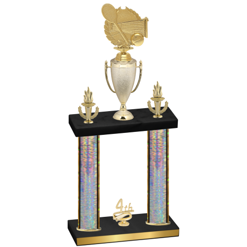Double Silver Glacier Fourth Place Tennis Trophy