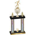 Double Silver Glacier Fourth Place Bowling Trophy