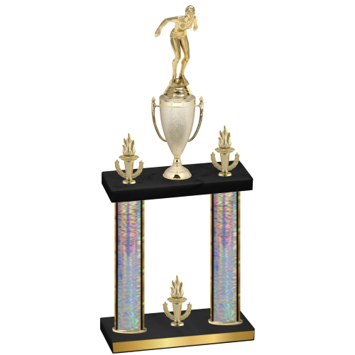 Double Silver Glacier Victory Tennis Trophy