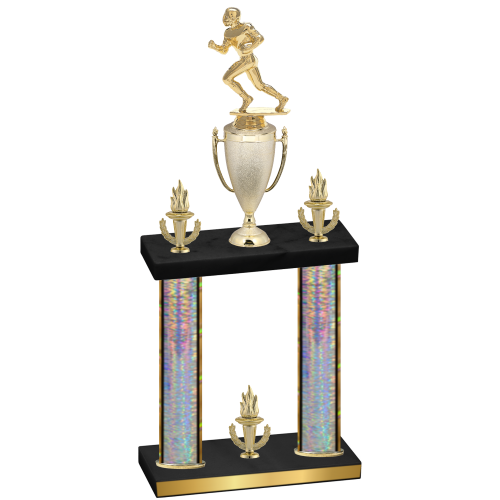 Double Silver Glacier Victory Football Trophy