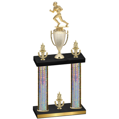 Double Silver Glacier Victory Football Trophy