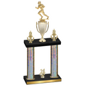 Double Silver Glacier Year Football Trophy