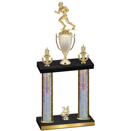 Double Silver Glacier Year Football Trophy