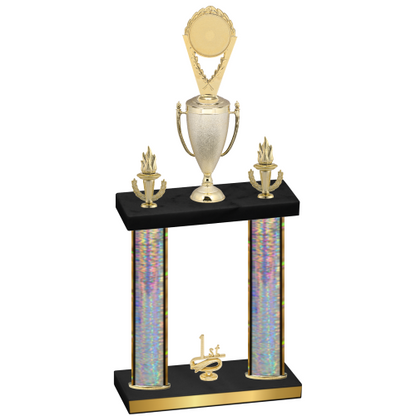 Double Silver Glacier First Place Insert Trophy