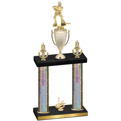 Double Silver Glacier First Place Hockey Trophy