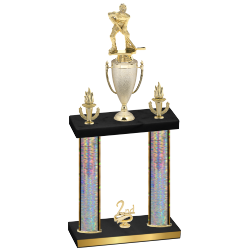 Double Silver Glacier Second Place Hockey Trophy