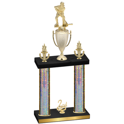 Double Silver Glacier Second Place Hockey Trophy