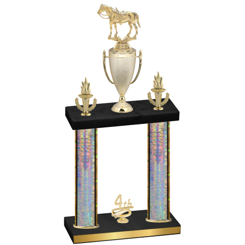 Double Silver Glacier Fourth Place Horses Trophy