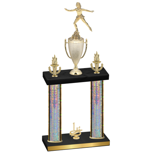 Double Silver Glacier First Place Skater Trophy