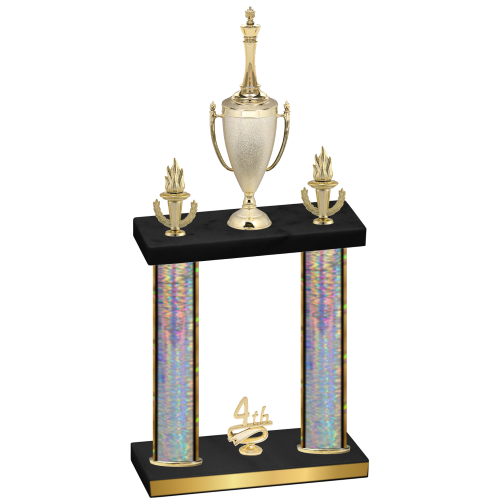 Double Silver Glacier Fourth Place Chess Trophy