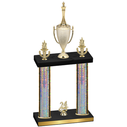 Double Silver Glacier Year Chess Trophy