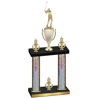 Double Silver Glacier Victory Golf Trophy