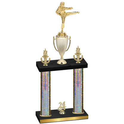 Double Silver Glacier Year Karate Trophy