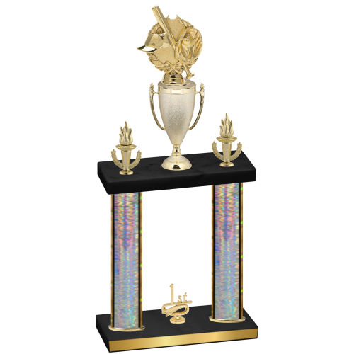 Double Silver Glacier First Place Baseball Trophy